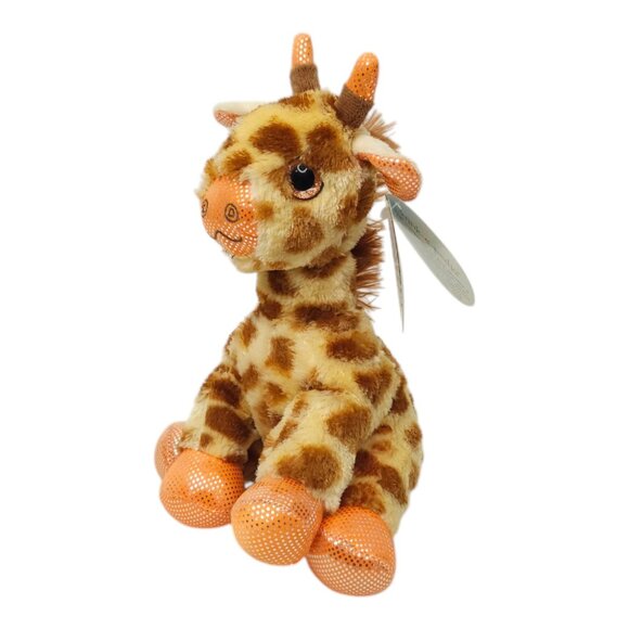 Winkeez Andrew Giraffe Stuffed Animal Toy 8" Plush Orange Sparkle Eyes NOS 2017 - Picture 3 of 14
